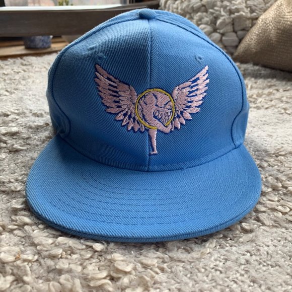 baby blue fitted hat